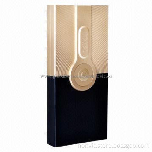 Mobile power bank with LED flashlight and 4 connectors